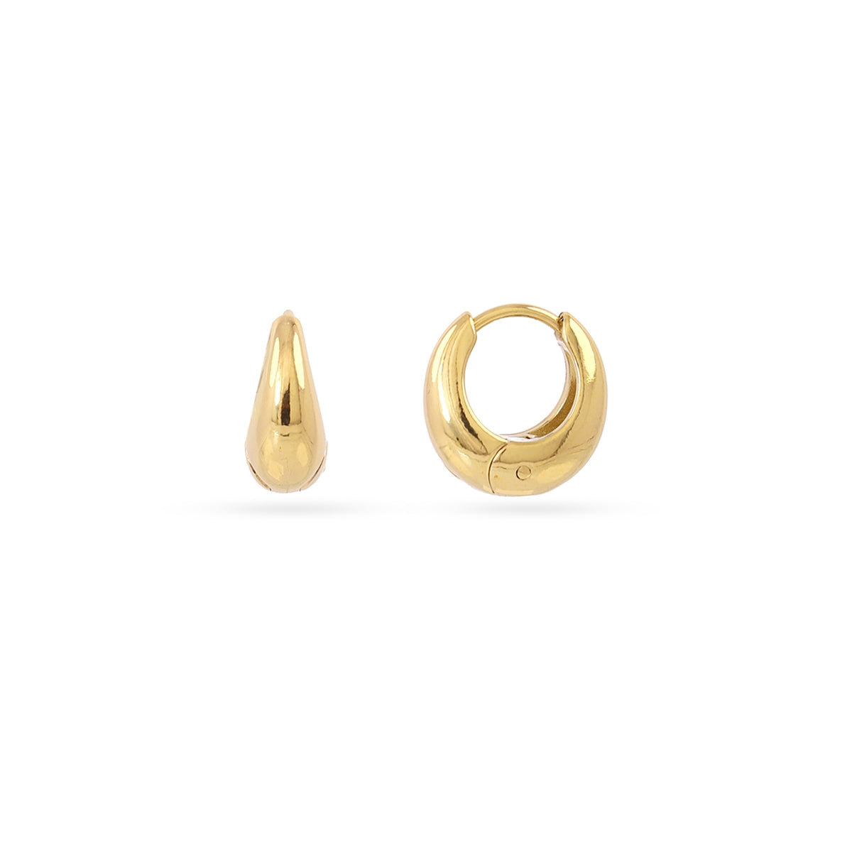 Aros Essentials Gota 12-14 Mm en Dorado, bisutería de acero de la colección Essentials — Tiendas Via Vai Estepona