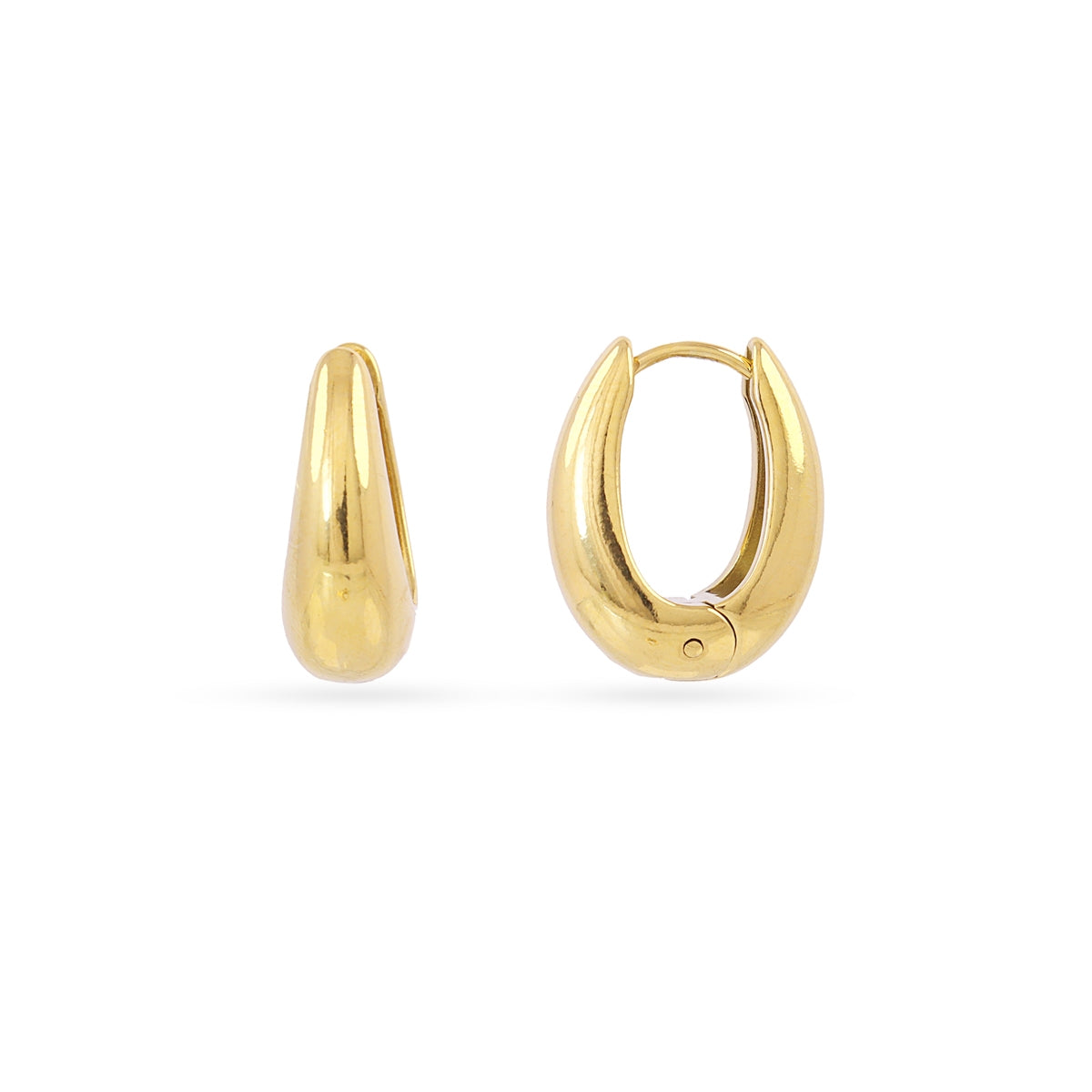 Aros Essentials Gota 20 Mm en Dorado, bisutería de acero de la colección Essentials — Tiendas Via Vai Estepona