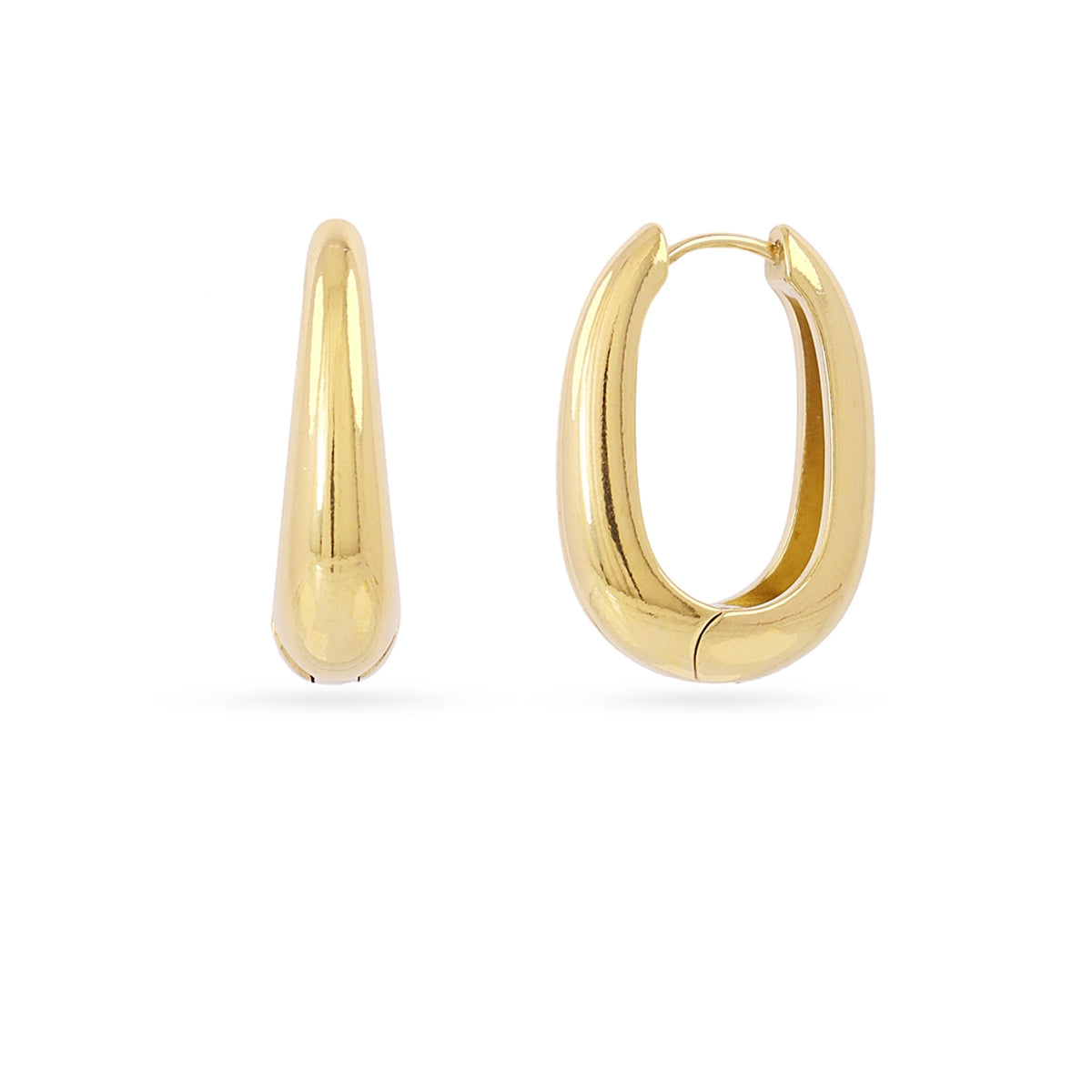 Aros Essentials Gota 26 Mm en Dorado, bisutería de acero de la colección Essentials — Tiendas Via Vai Estepona
