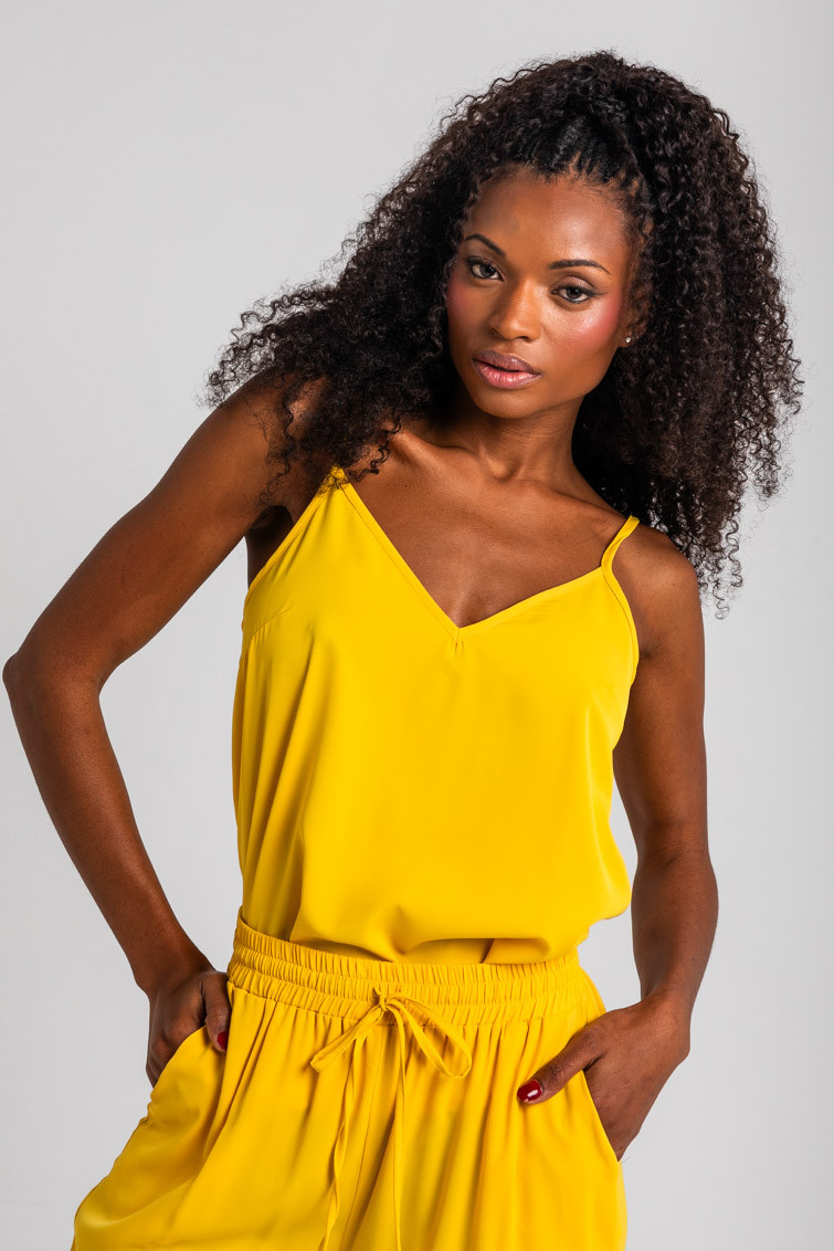 Blusa lencera amarilla - La Faraona Lolina - Imagen 6