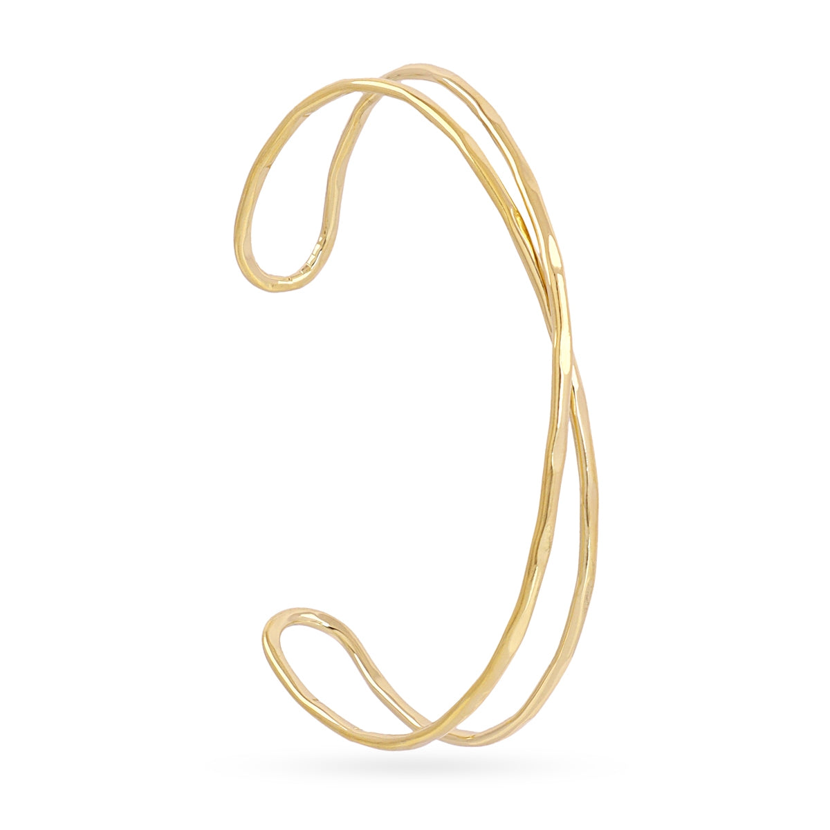 Brazalete Essentials Doble Hilo en Dorado, bisutería de acero de la colección Essentials — Tiendas Via Vai Estepona