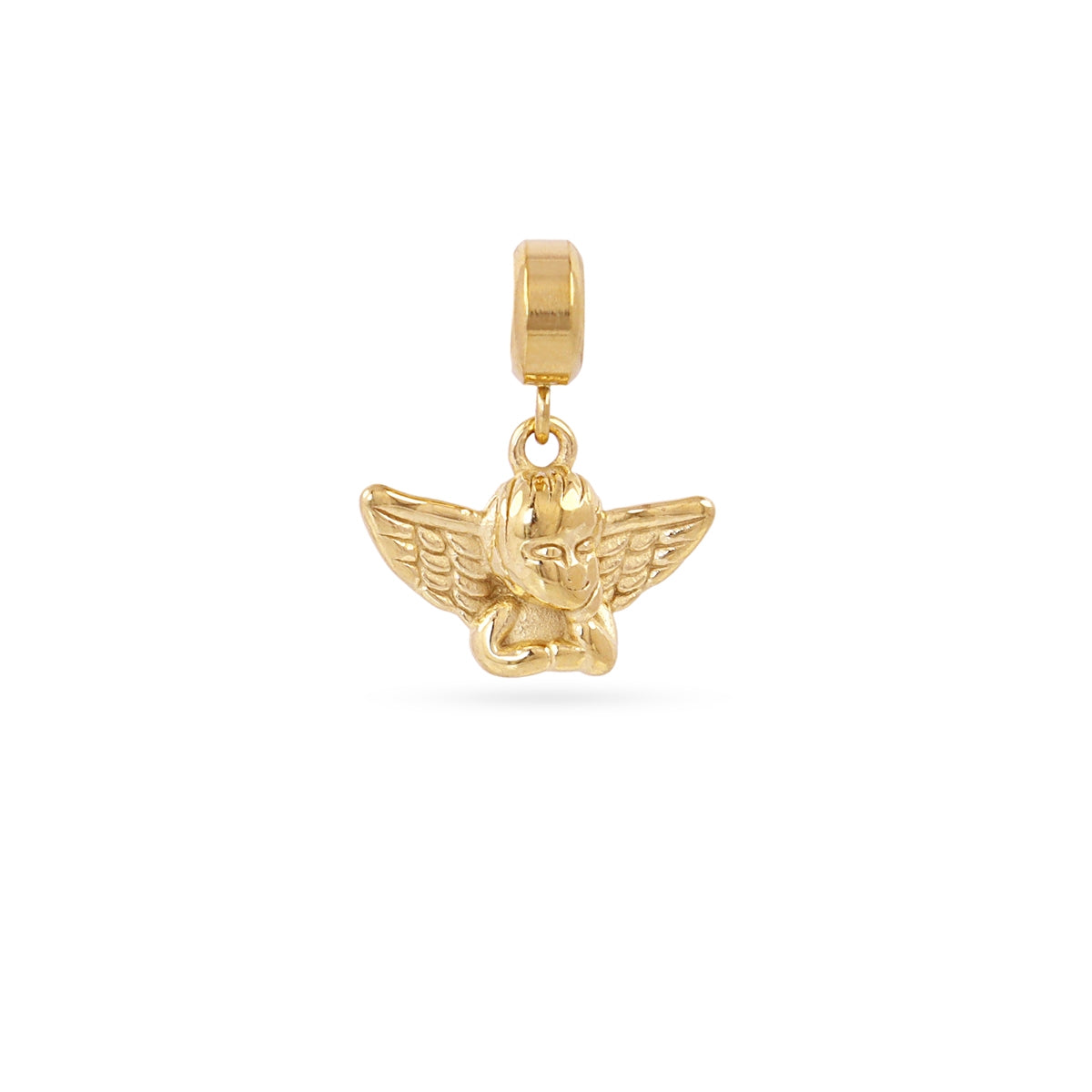 Charm Ángel en Dorado, bisutería de acero de la colección Charms — Tiendas Via Vai Estepona