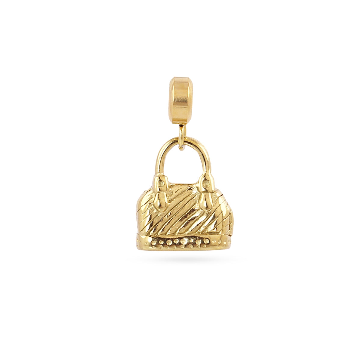Charm Bolso en Dorado, bisutería de acero de la colección Charms — Tiendas Via Vai Estepona
