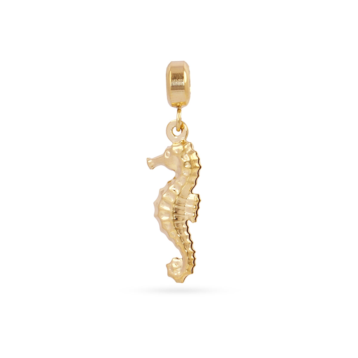 Charm Caballito de Mar en Dorado, bisutería de acero de la colección Charms — Tiendas Via Vai Estepona