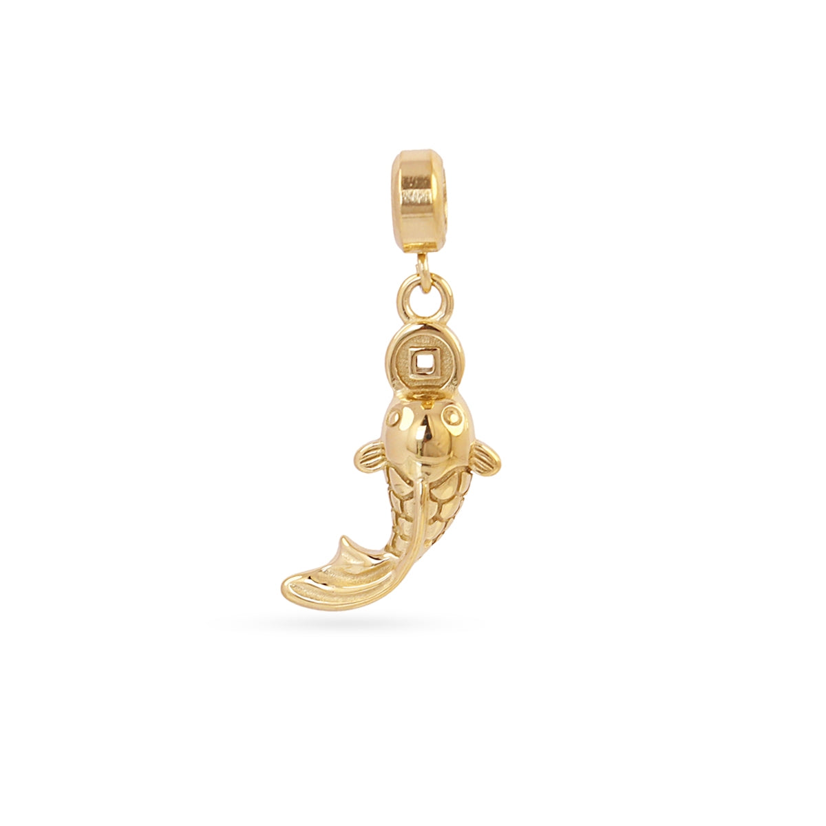 Charm Pez en Dorado, bisutería de acero de la colección Charms — Tiendas Via Vai Estepona