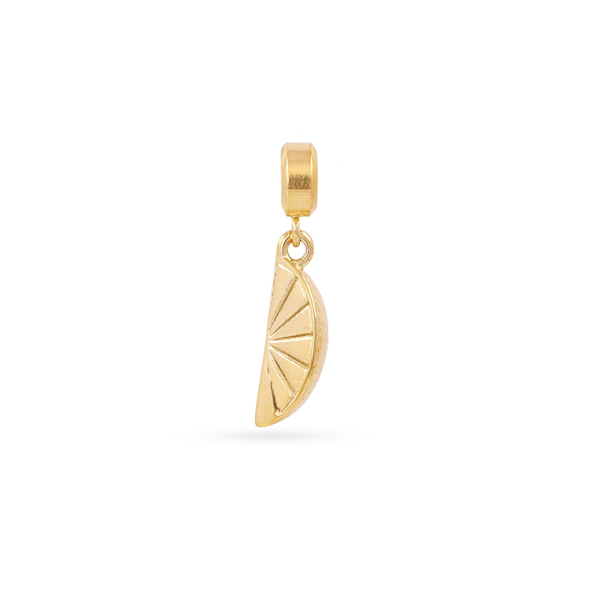 Charm Rodaja en Dorado, bisutería de acero de la colección Charms — Tiendas Via Vai Estepona