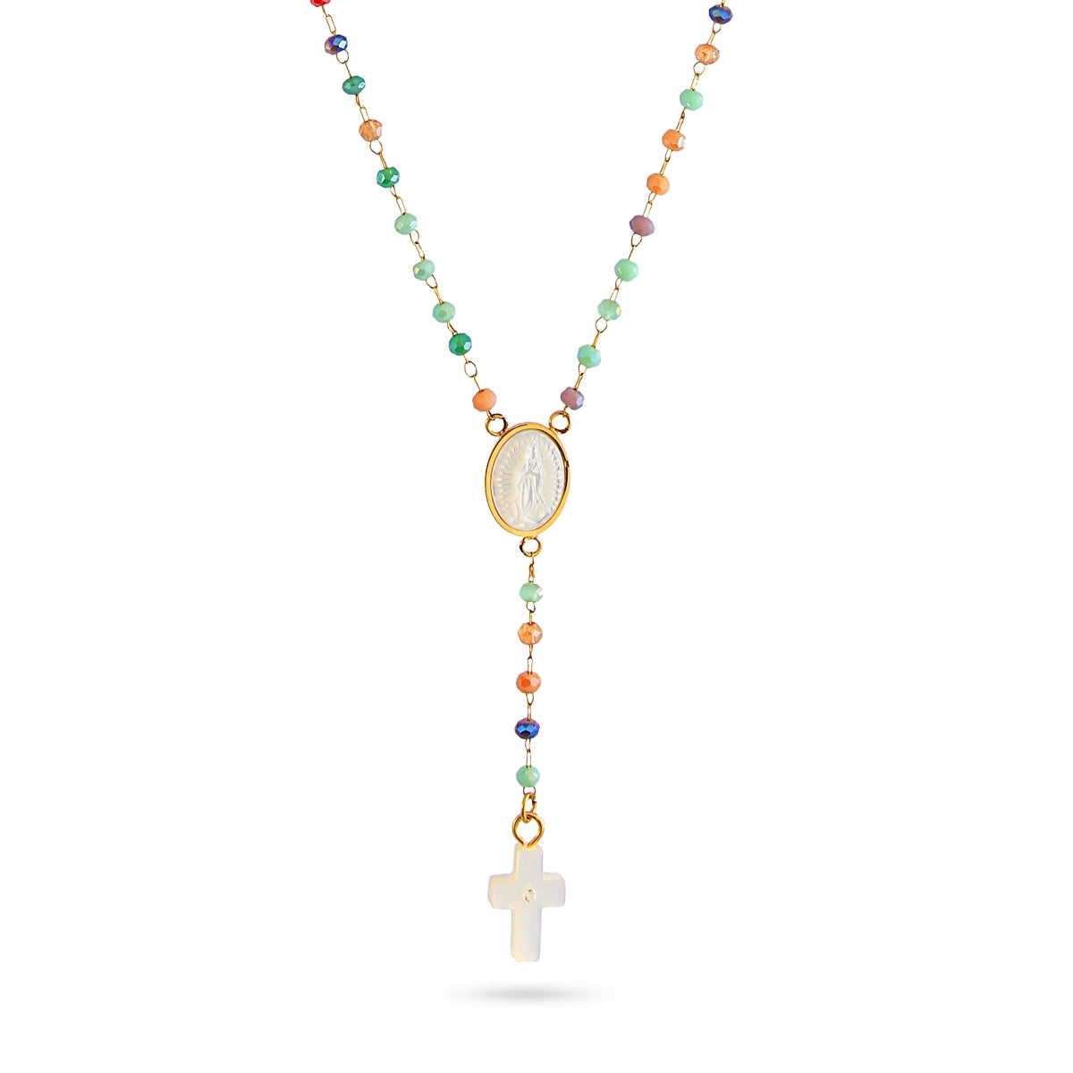 Collar Agnus en Combinado, bisutería de acero de la colección Astros — Tiendas Via Vai Estepona