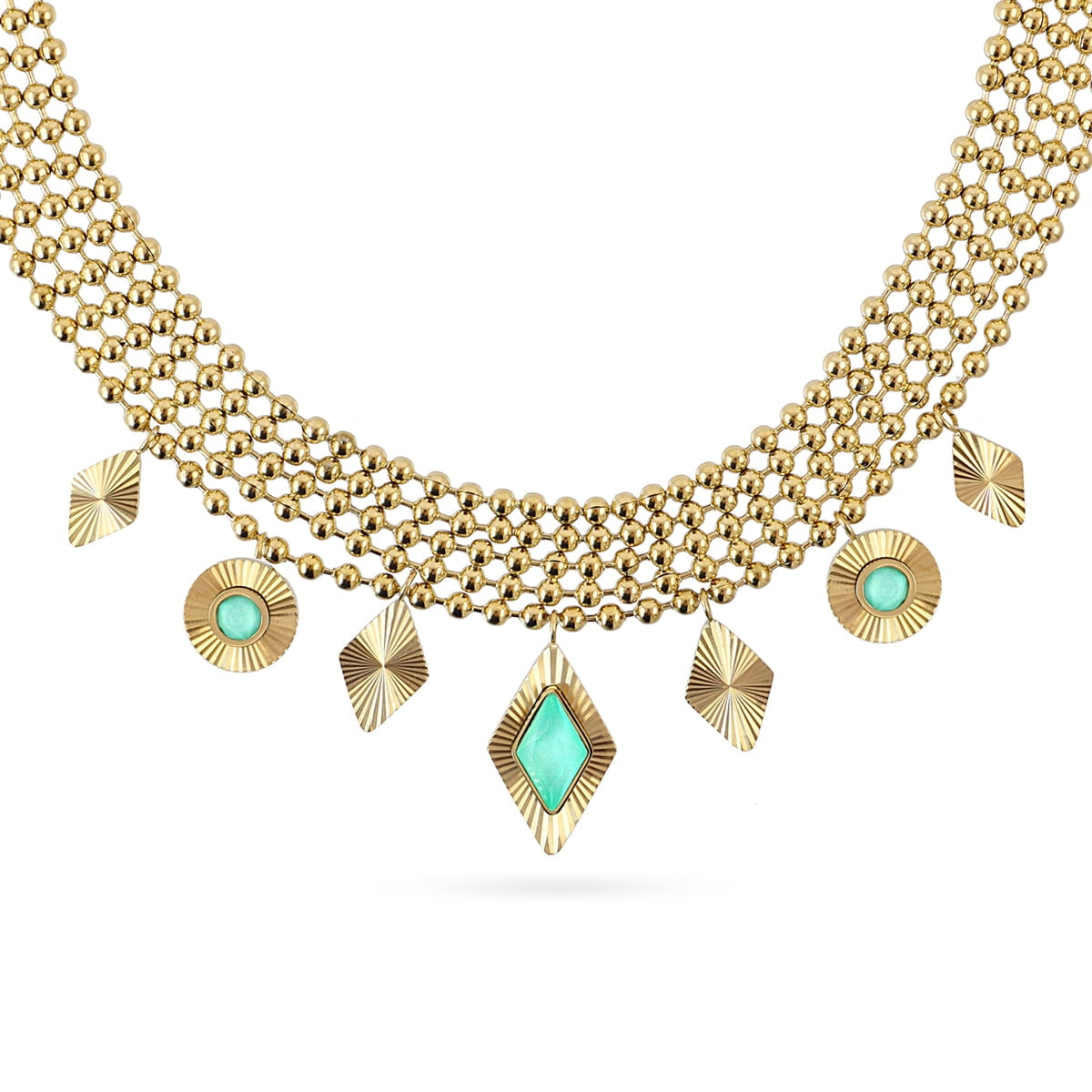 DCO264 POR DEFINIR COLLAR DE GIRASOL SS26 MODELO 3 - Colección  SUNFLOWERS VER