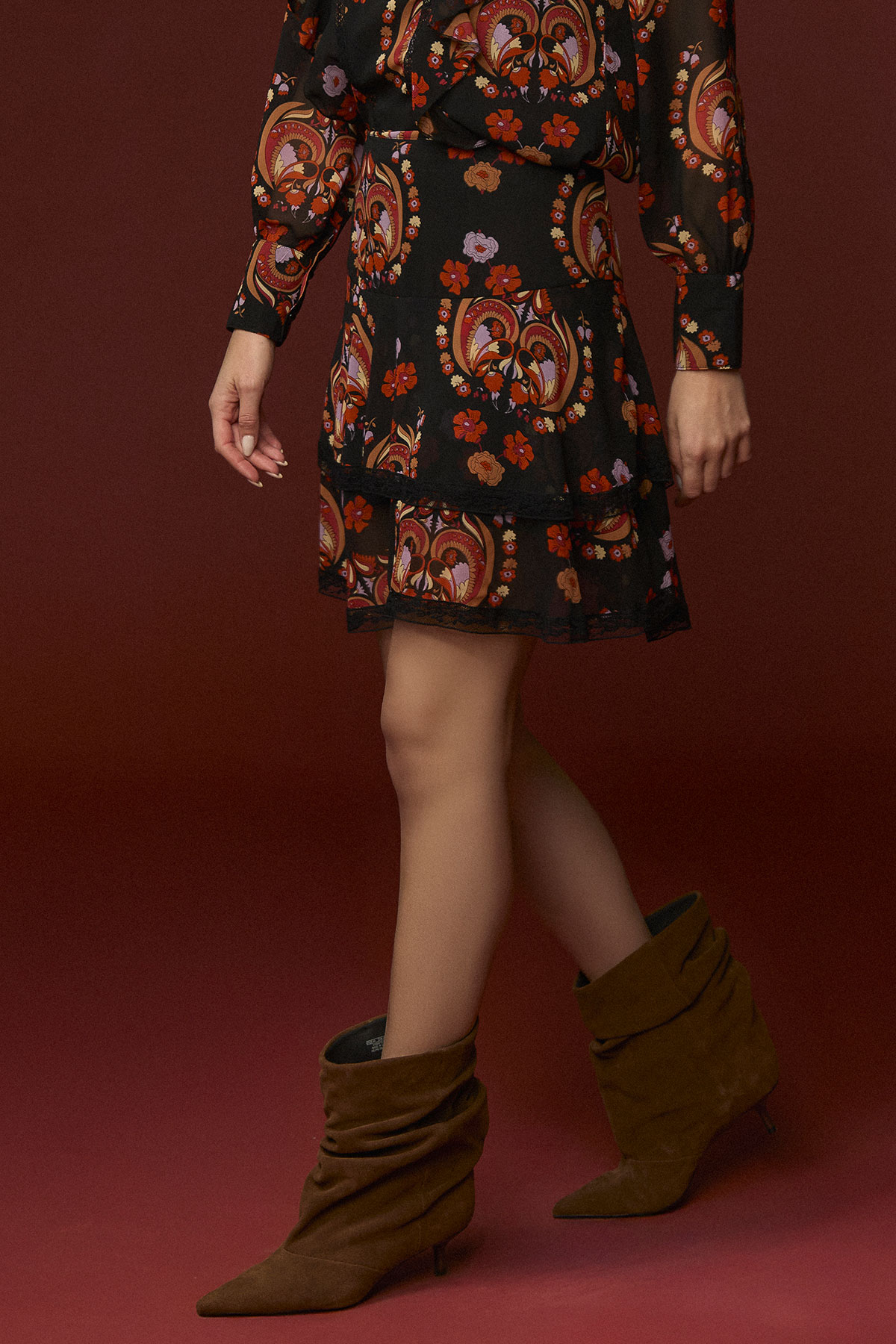 Falda Oxford de Minueto – tienda de ropa de mujer en Estepona, Costa del Sol