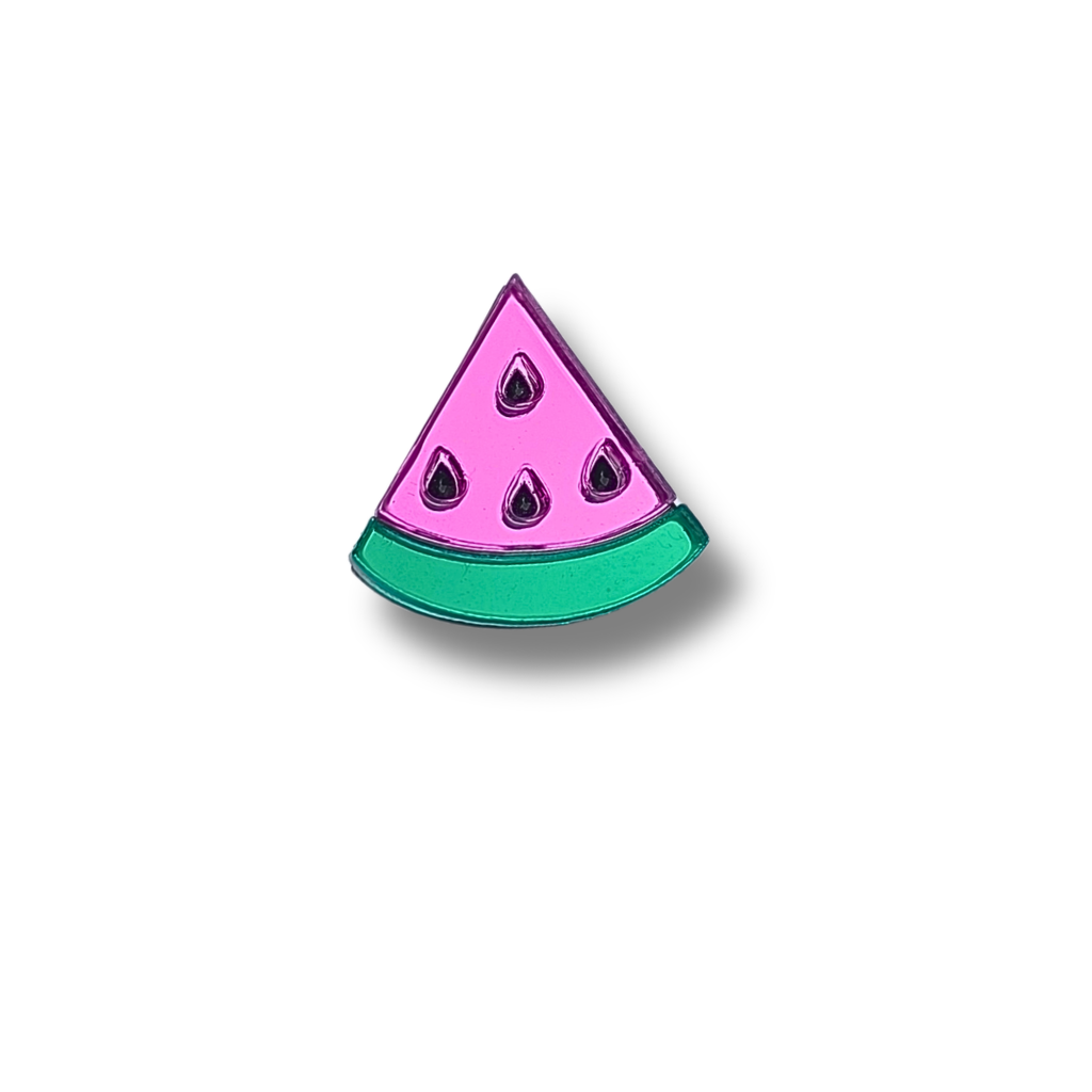 Sandia rosa pin crocs