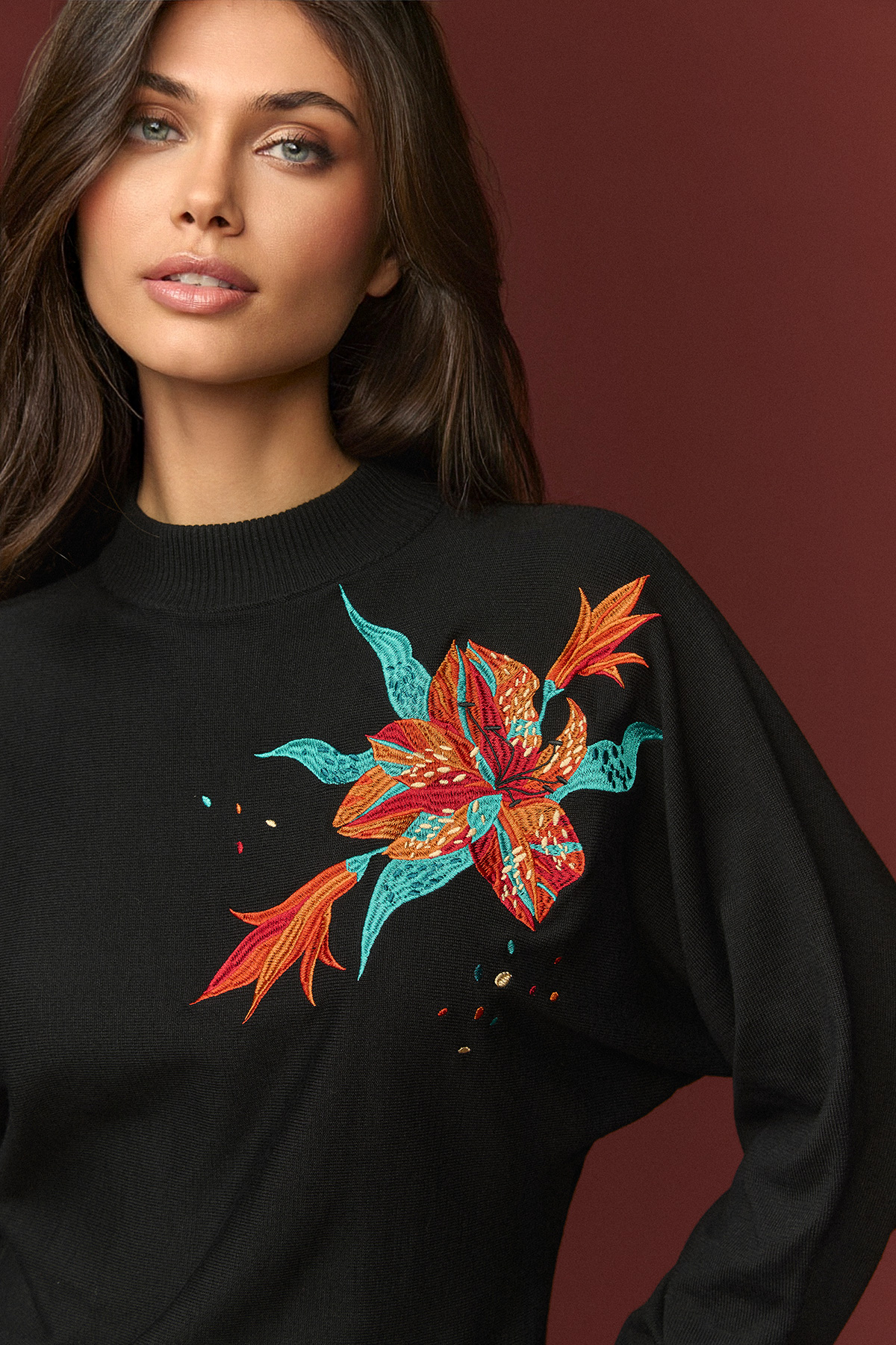 Jersey Columbia de Minueto – tienda de ropa de mujer en Estepona, Costa del Sol