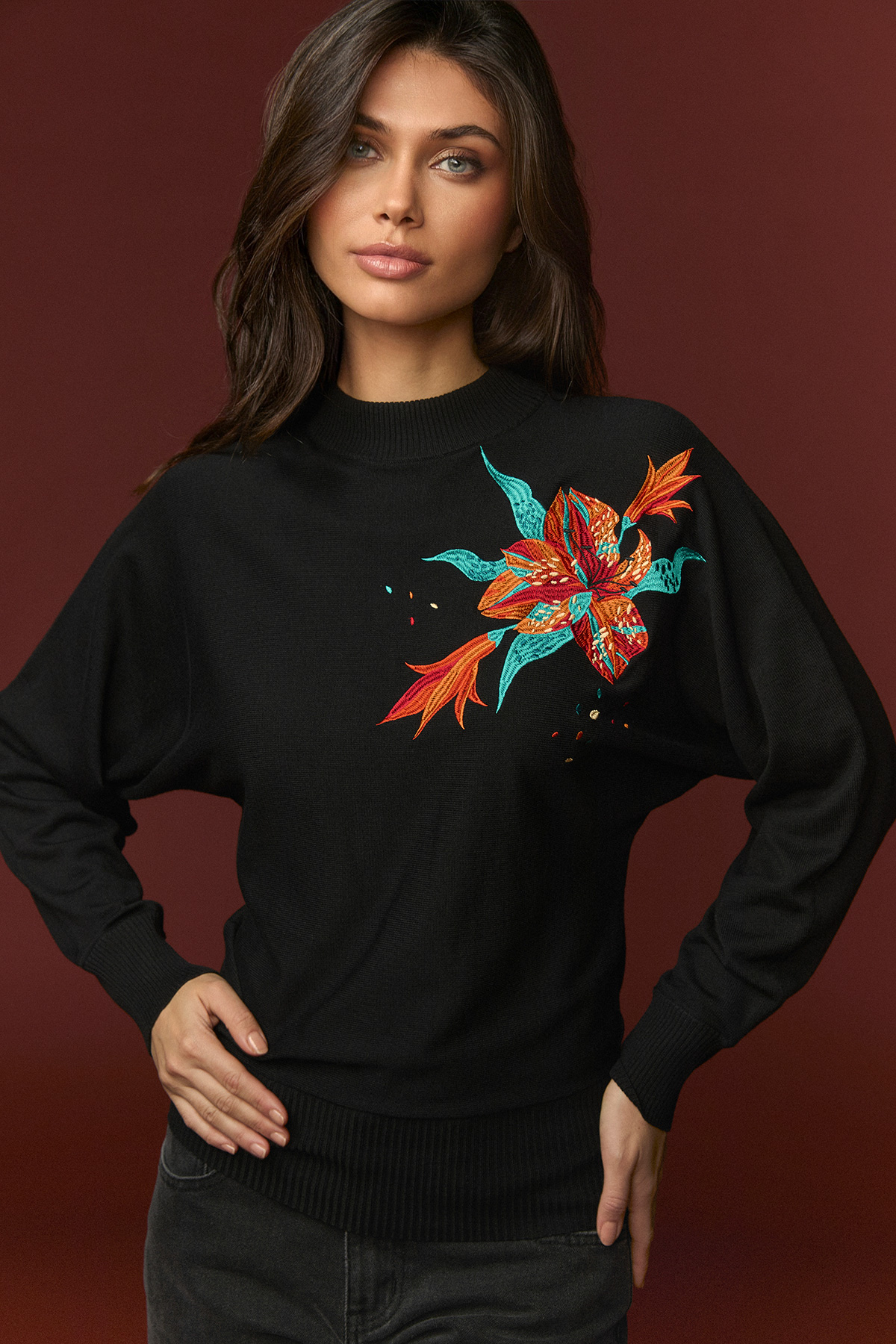 Jersey Columbia de Minueto – tienda de ropa de mujer en Estepona, Costa del Sol