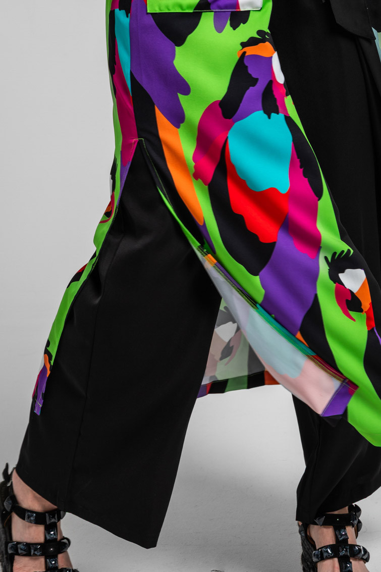 Pantalón fluido jogging verde de loros - Al Loro Lolina - Imagen 6