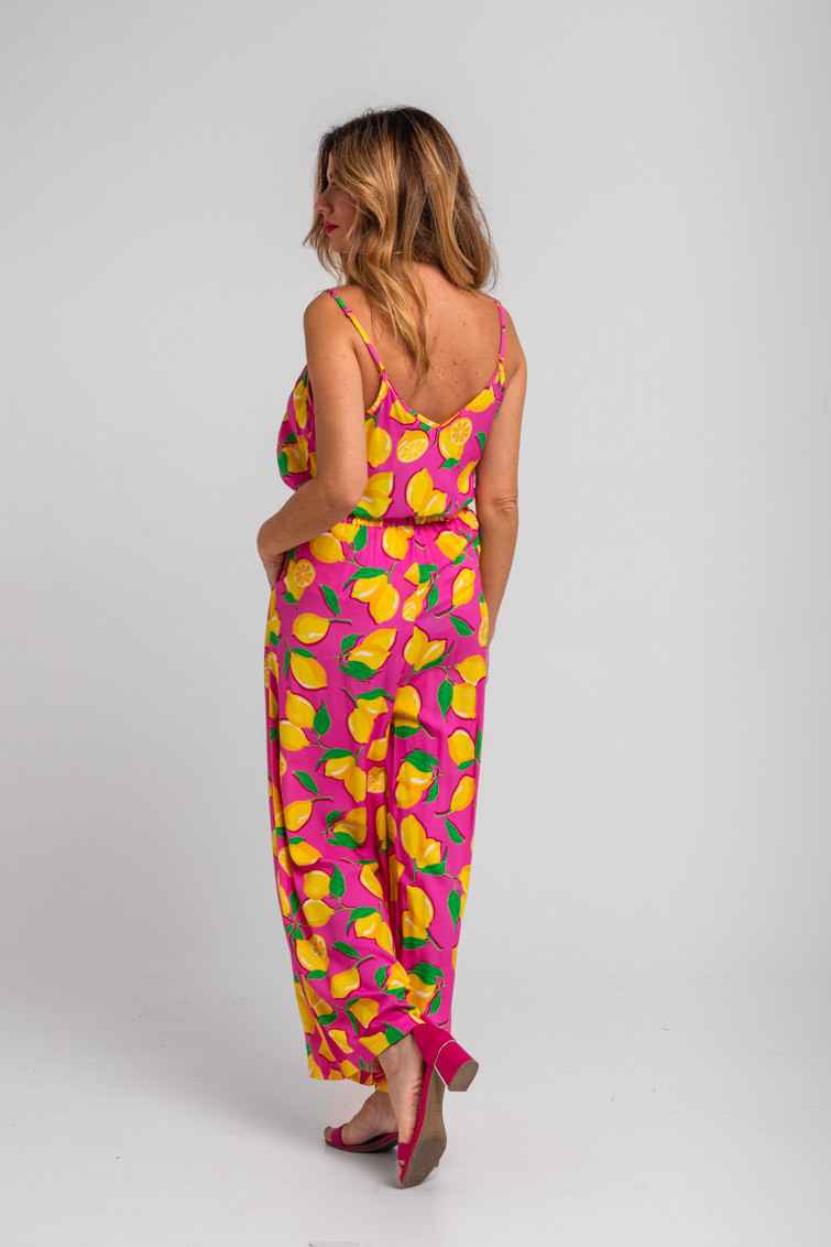 Pantalón fluido rosa de limones - Limoncello Lolina - Imagen 7