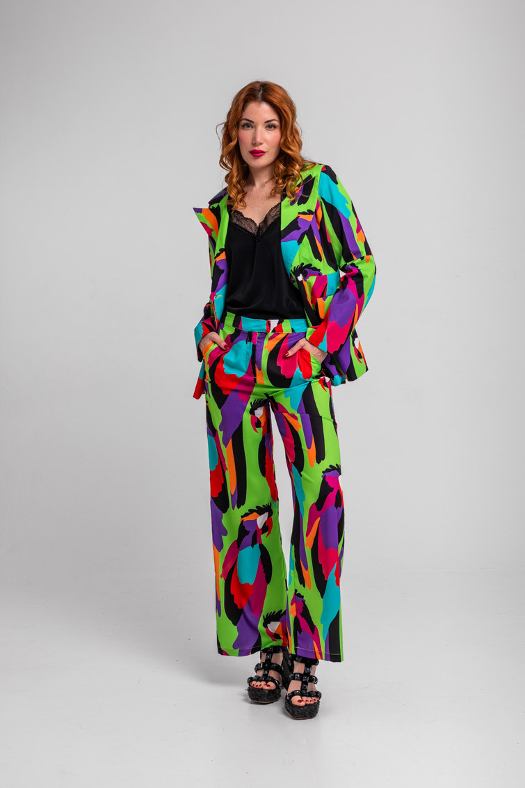 Pantalón Sastre verde de loros - Al Loro Lolina - Imagen 2