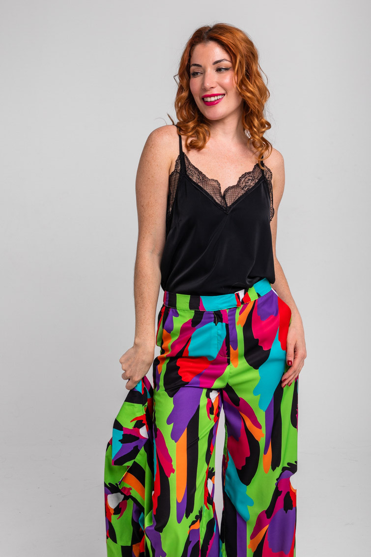 Pantalón Sastre verde de loros - Al Loro Lolina - Imagen 3