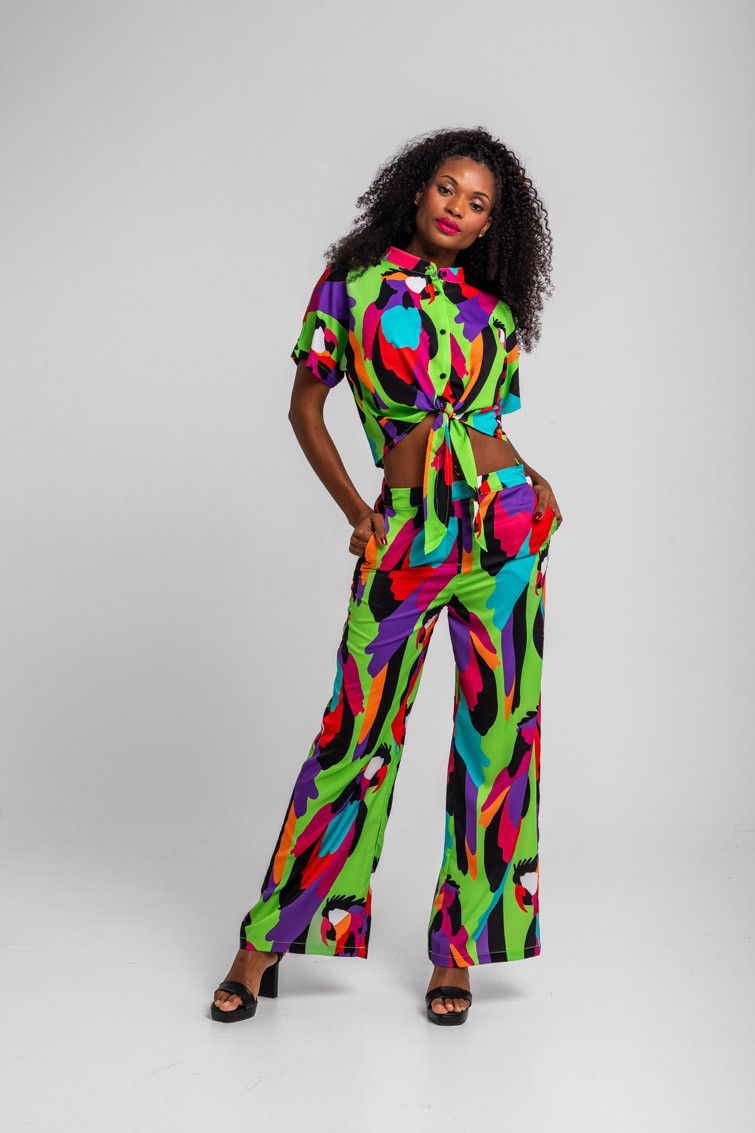 Pantalón Sastre verde de loros - Al Loro Lolina - Imagen 4