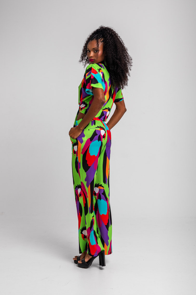 Pantalón Sastre verde de loros - Al Loro Lolina - Imagen 5