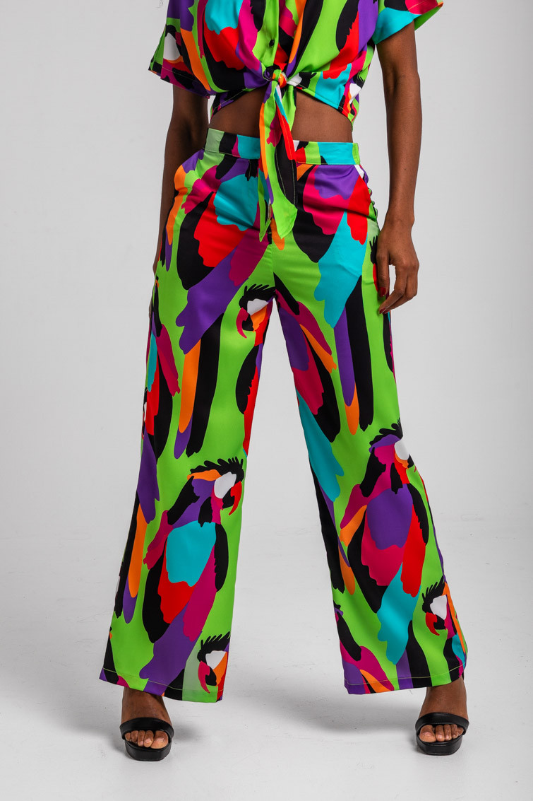 Pantalón Sastre verde de loros - Al Loro Lolina - Imagen 7