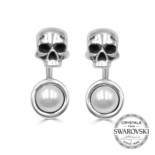 Pendiente "LIFE IS NOW" Plata - Blanco