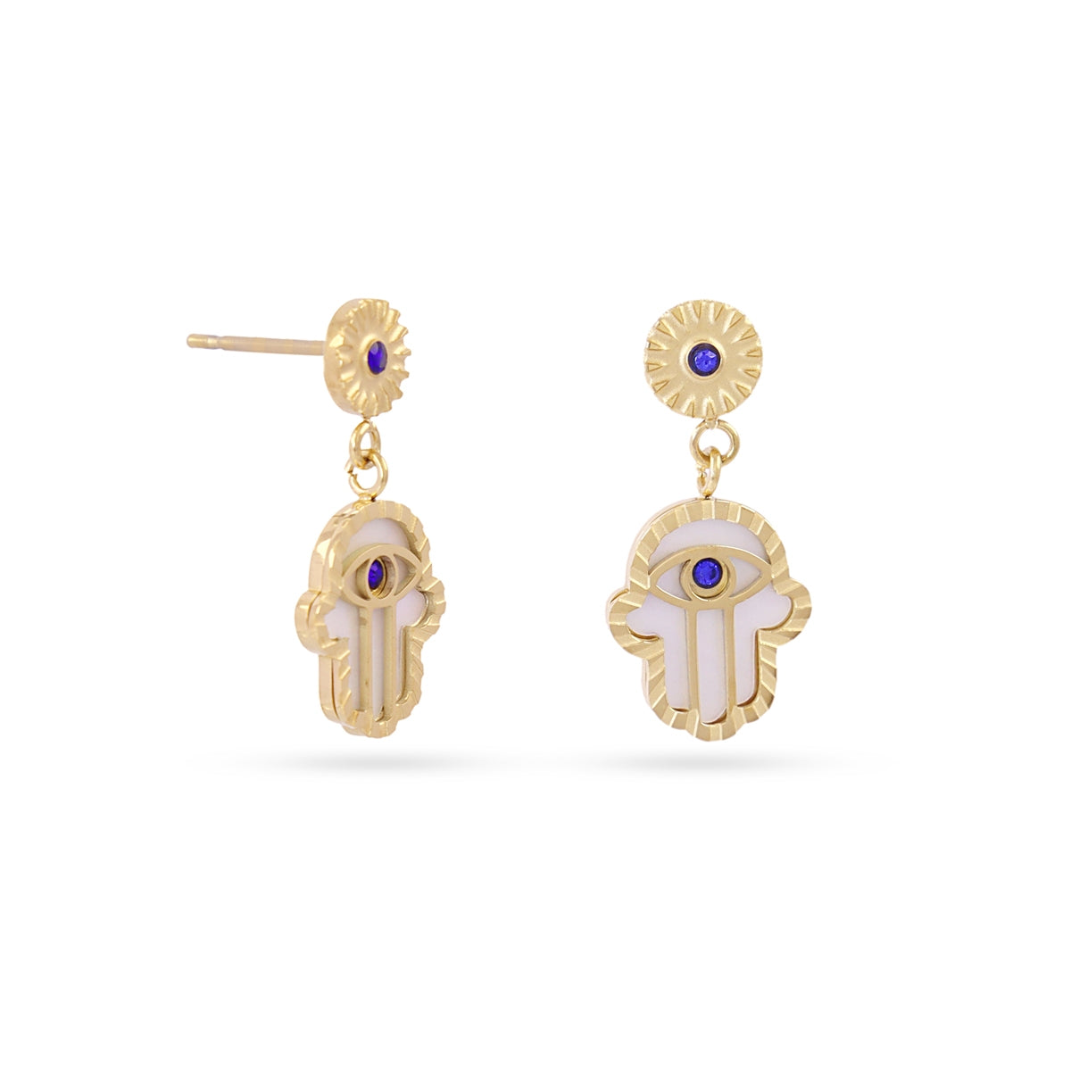 Pendientes Mystic Glowen en Blanco, bisutería de acero de la colección Astros — Tiendas Via Vai Estepona