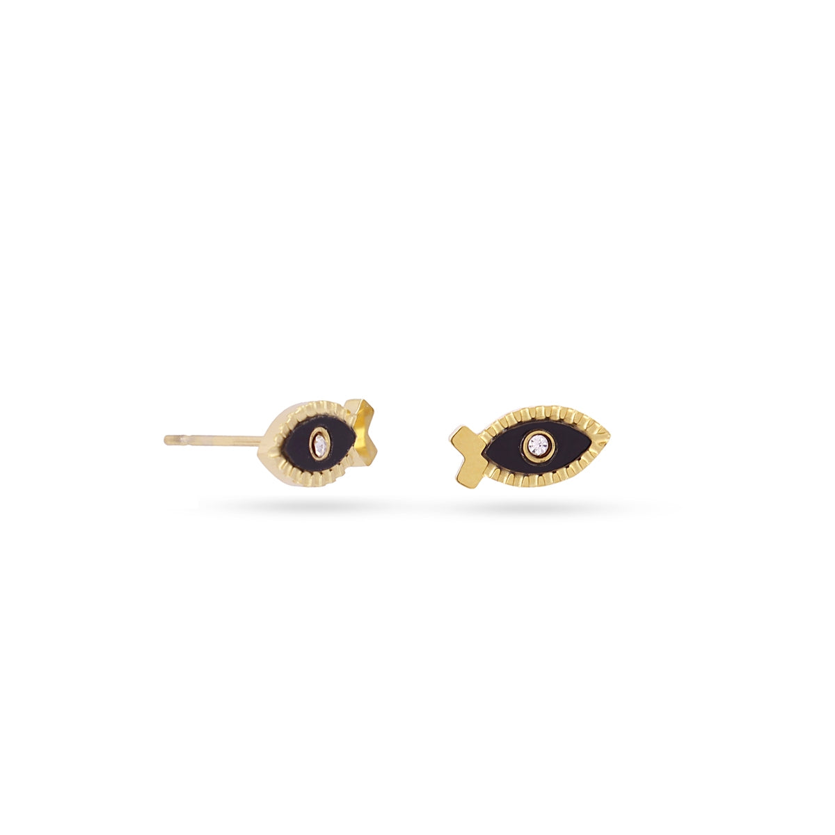 Pendientes Mystic Promise en Negro, bisutería de acero de la colección Astros — Tiendas Via Vai Estepona