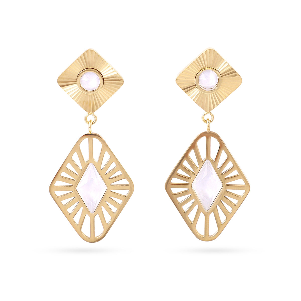 DPE441 POR DEFINIR PENDIENTES SUNFLOWERS SS26 MODELO 7 - Colección  SUNFLOWERS BL