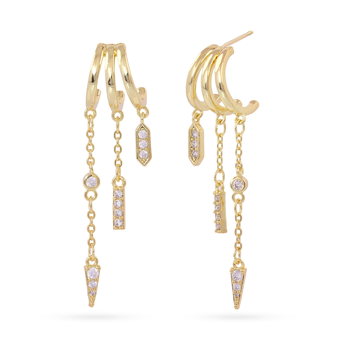 DPE473 ZIRCONIA SHINE SS26 MODELO DE PENDIENTES 4 - Colección  ZIRCONIA D