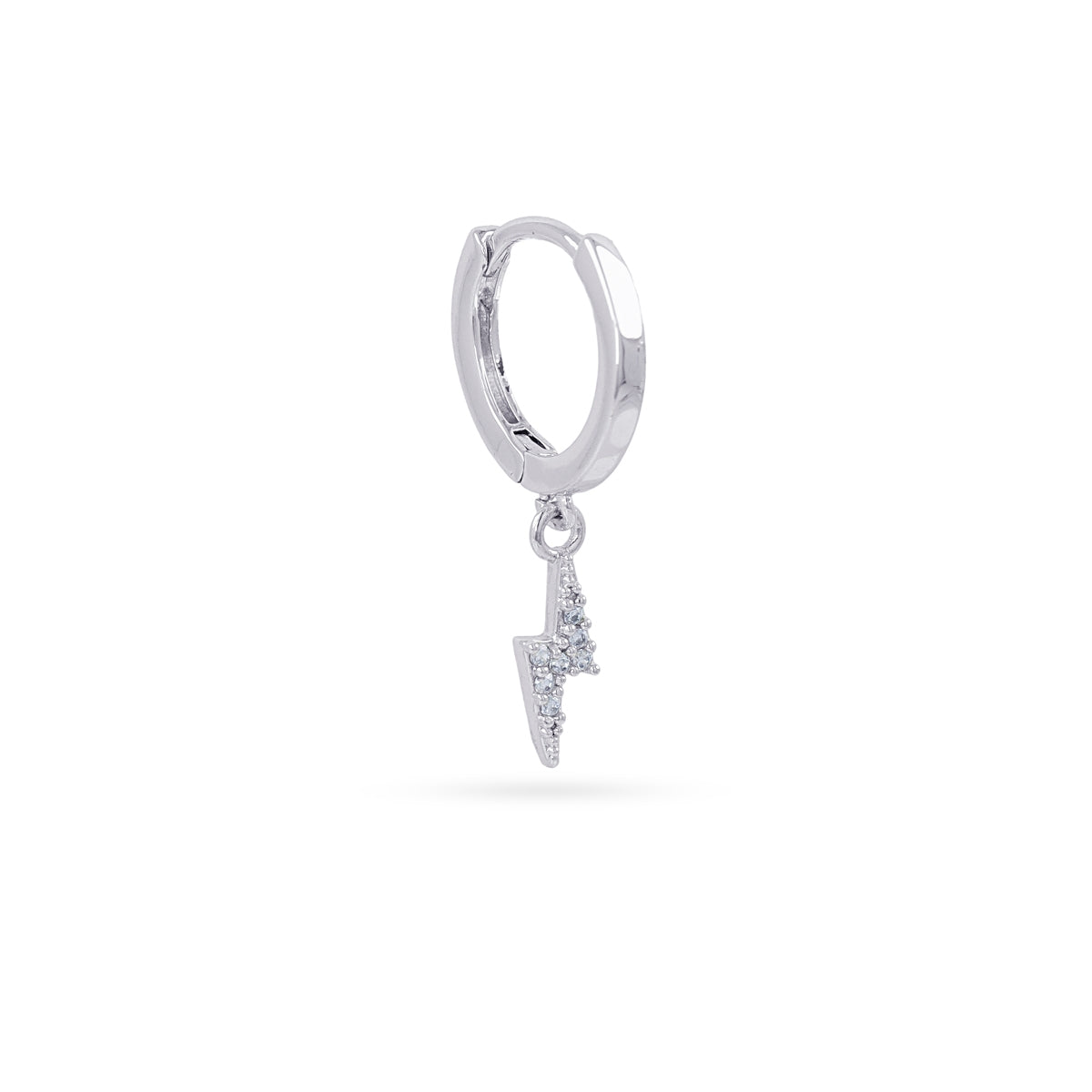 Piercing Aro Rayo Circonitas en Plateado, bisutería de acero de la colección Piercings — Tiendas Via Vai Estepona