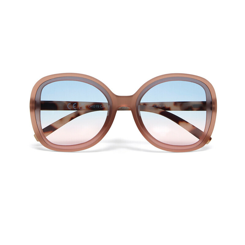 OK019 Anna Pink Havana lens Blue/pink