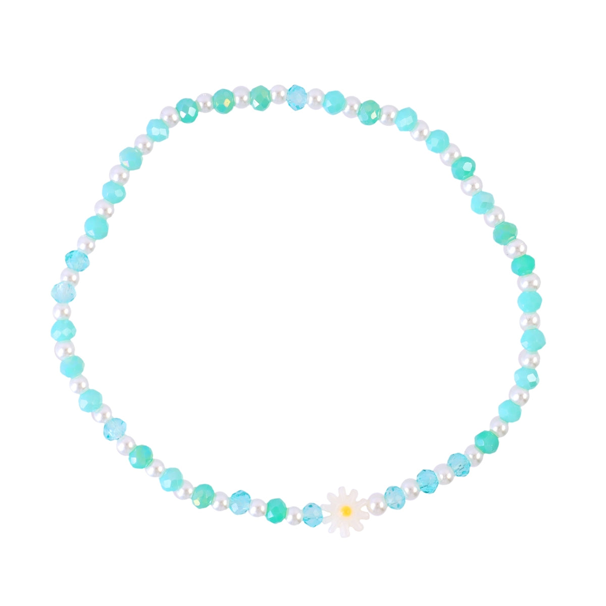 Pulsera Elástica Spirit Fina Multicolor Margarita en Rosa, bisutería de acero de la colección Sand Dust — Tiendas Via Vai Estepona