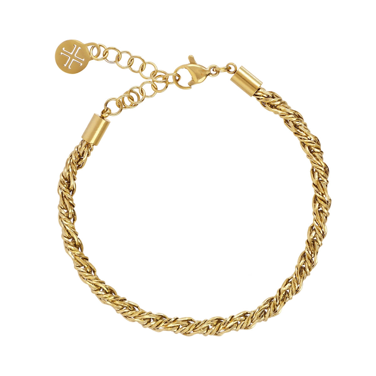 Pulsera Essentials Espiga en Dorado, bisutería de acero de la colección Essentials — Tiendas Via Vai Estepona