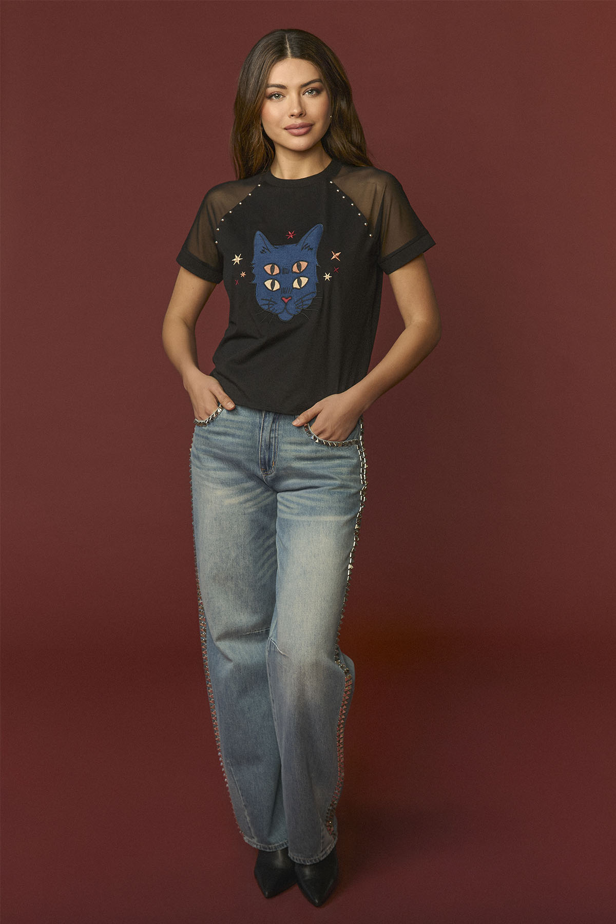 Top Blue Larry de Minueto – tienda de ropa de mujer en Estepona, Costa del Sol