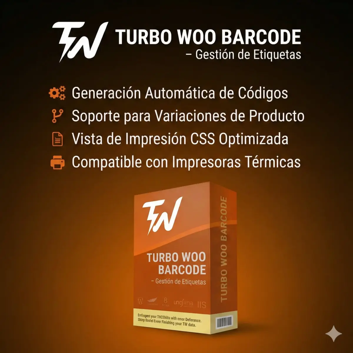 TurboWOO Barcode - Crea tus códigos de barras