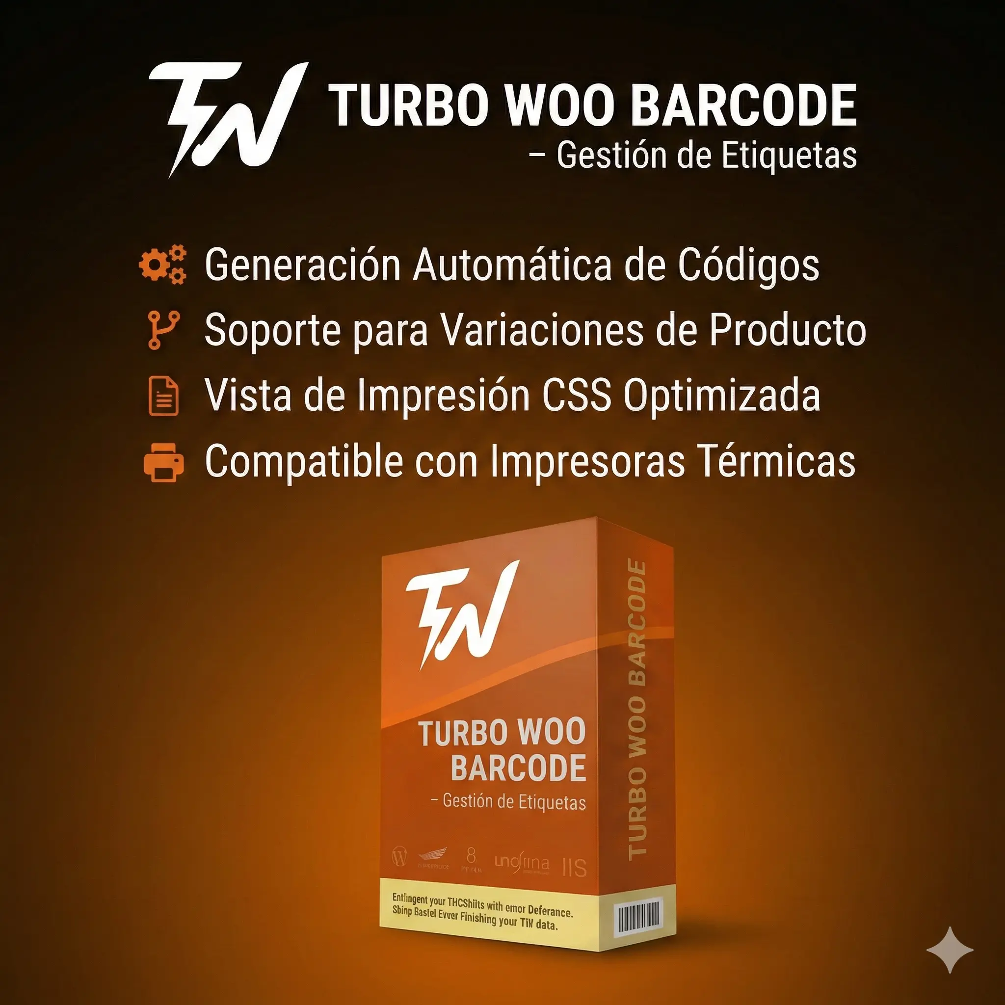 TurboWOO Barcode - Crea tus códigos de barras